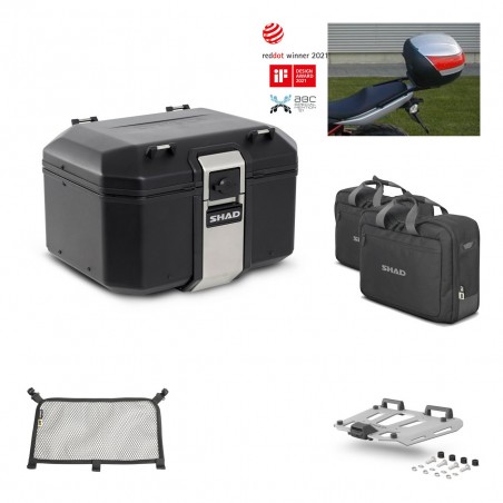 SHAD Baul trasero + parrilla soporte montaje accesorios TR48 TERRA BLACK EDITION KIT-449861