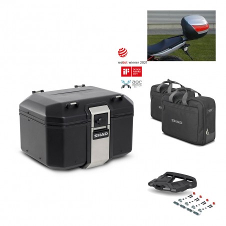 SHAD Rear trunk + grill mounting bracket accessories TR48 TERRA BLACK EDITION KIT-449874