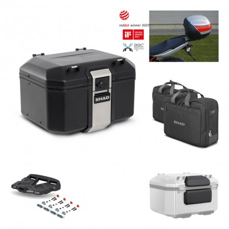 SHAD Rear trunk + grill mounting bracket accessories TR48 TERRA BLACK EDITION KIT-449875