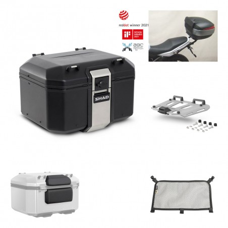 SHAD Baul trasero + parrilla soporte montaje accesorios TR48 TERRA BLACK EDITION KIT-449881