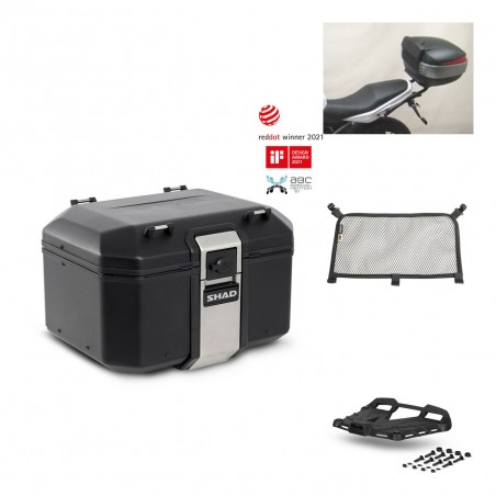 SHAD Baul trasero + parrilla soporte montaje accesorios TR48 TERRA BLACK EDITION KIT-449888