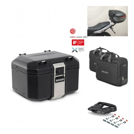 SHAD Rear trunk + grill mounting bracket accessories TR48 TERRA BLACK EDITION KIT-449897