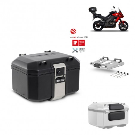 SHAD Baul trasero + parrilla soporte montaje accesorios TR48 TERRA BLACK EDITION KIT-449902