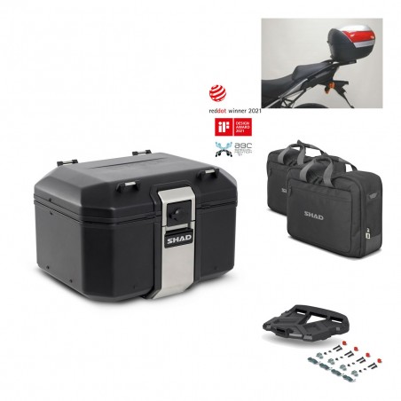 SHAD Rear trunk + grill mounting bracket accessories TR48 TERRA BLACK EDITION KIT-449989
