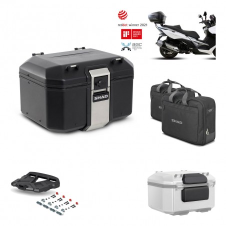 SHAD Rear trunk + grill mounting bracket accessories TR48 TERRA BLACK EDITION KIT-450013