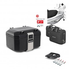 SHAD Baul trasero + parrilla soporte montaje accesorios TR48 TERRA BLACK EDITION KIT-450035