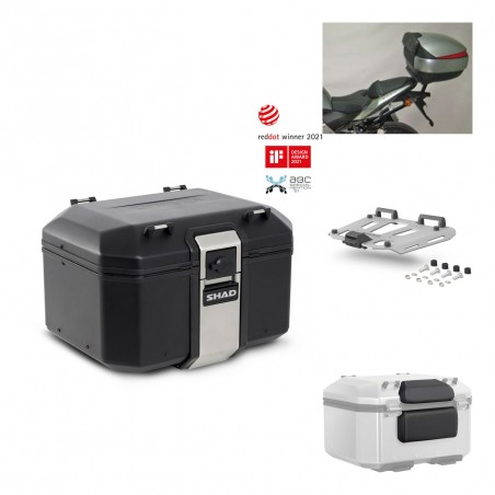 SHAD Baul trasero + parrilla soporte montaje accesorios TR48 TERRA BLACK EDITION KIT-450063
