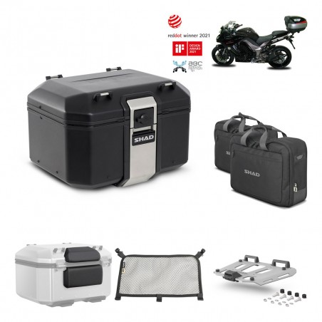 SHAD Baul trasero + parrilla soporte montaje accesorios TR48 TERRA BLACK EDITION KIT-450115
