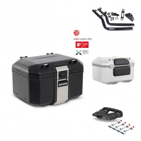 SHAD Baul trasero + parrilla soporte montaje accesorios TR48 TERRA BLACK EDITION KIT-450170