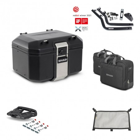 SHAD Rear trunk + grill mounting bracket accessories TR48 TERRA BLACK EDITION KIT-450175