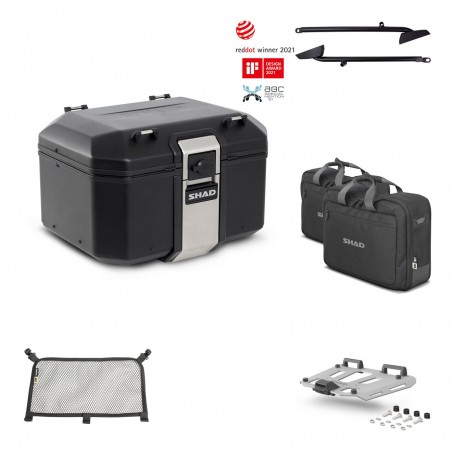 SHAD Baul trasero + parrilla soporte montaje accesorios TR48 TERRA BLACK EDITION KIT-450183