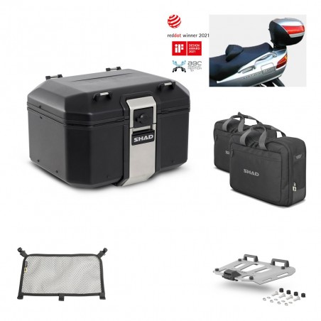 SHAD Baul trasero + parrilla soporte montaje accesorios TR48 TERRA BLACK EDITION KIT-450252