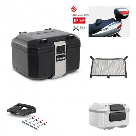 SHAD Baul trasero + parrilla soporte montaje accesorios TR48 TERRA BLACK EDITION KIT-450264