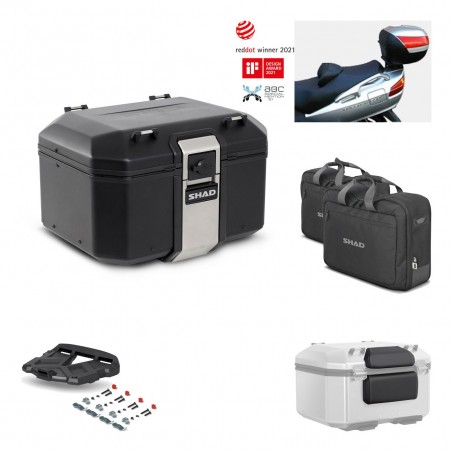 SHAD Baul trasero + parrilla soporte montaje accesorios TR48 TERRA BLACK EDITION KIT-450266