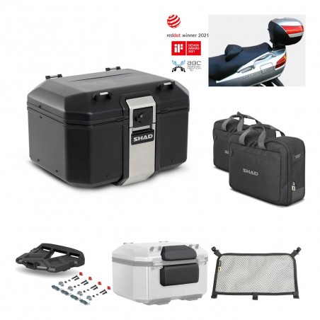 SHAD Baul trasero + parrilla soporte montaje accesorios TR48 TERRA BLACK EDITION KIT-450268