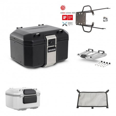 SHAD Baul trasero + parrilla soporte montaje accesorios TR48 TERRA BLACK EDITION KIT-450341