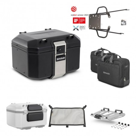 SHAD Baul trasero + parrilla soporte montaje accesorios TR48 TERRA BLACK EDITION KIT-450345