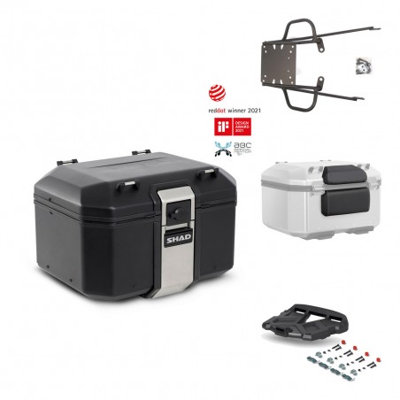 SHAD Rear trunk + grill mounting bracket accessories TR48 TERRA BLACK EDITION KIT-450354