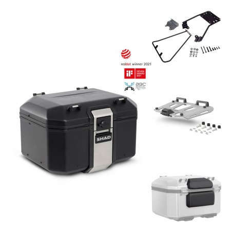 SHAD Baul trasero + parrilla soporte montaje accesorios TR48 TERRA BLACK EDITION KIT-450362