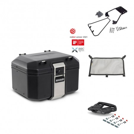 SHAD Baul trasero + parrilla soporte montaje accesorios TR48 TERRA BLACK EDITION KIT-450378