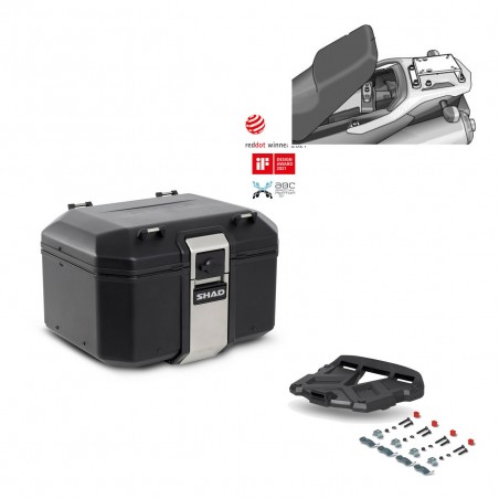 SHAD Rear trunk + grill mounting bracket TR48 TERRA BLACK EDITION KIT-450430