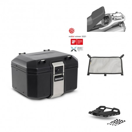 SHAD Baul trasero + parrilla soporte montaje accesorios TR48 TERRA BLACK EDITION KIT-450440