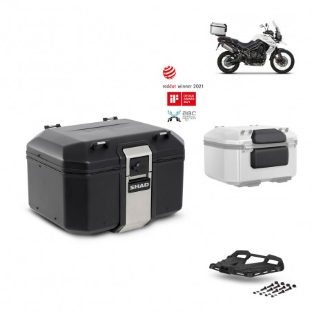 SHAD Rear trunk + grill mounting bracket accessories TR48 TERRA BLACK EDITION KIT-450508