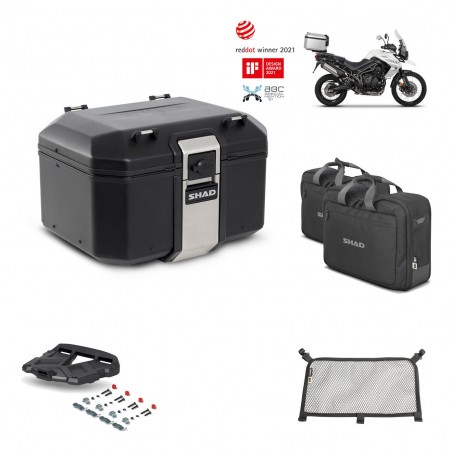 SHAD Baul trasero + parrilla soporte montaje accesorios TR48 TERRA BLACK EDITION KIT-450520