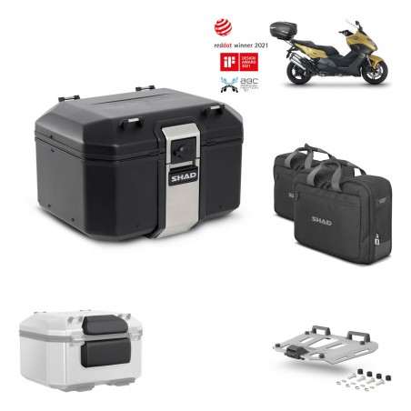 SHAD Baul trasero + parrilla soporte montaje accesorios TR48 TERRA BLACK EDITION KIT-450527