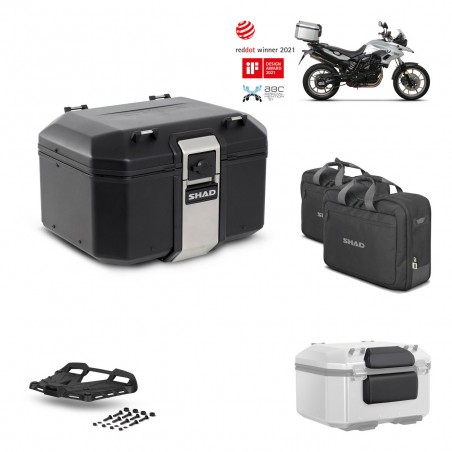 SHAD Baul trasero + parrilla soporte montaje accesorios TR48 TERRA BLACK EDITION KIT-450558