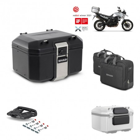 SHAD Baul trasero + parrilla soporte montaje accesorios TR48 TERRA BLACK EDITION KIT-450565