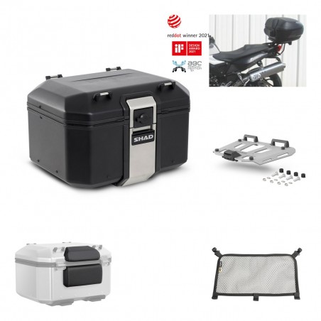 SHAD Rear trunk + grill mounting bracket accessories TR48 TERRA BLACK EDITION KIT-450571