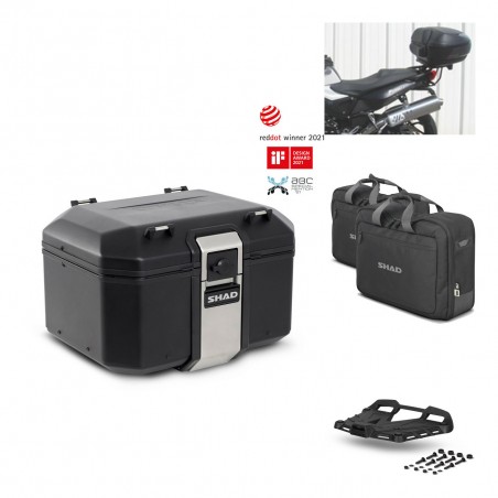SHAD Rear trunk + grill mounting bracket accessories TR48 TERRA BLACK EDITION KIT-450580