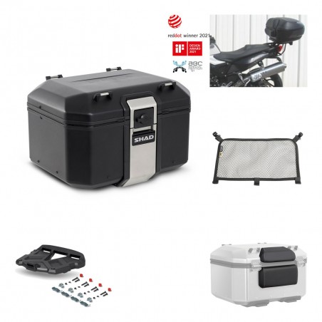 SHAD Baul trasero + parrilla soporte montaje accesorios TR48 TERRA BLACK EDITION KIT-450586