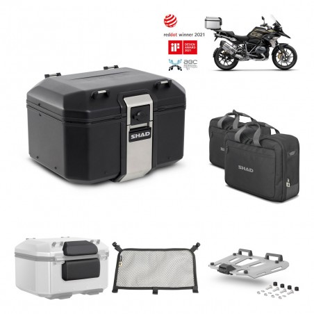 SHAD Baul trasero + parrilla soporte montaje accesorios TR48 TERRA BLACK EDITION KIT-450598