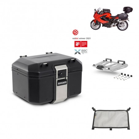 SHAD Baul trasero + parrilla soporte montaje accesorios TR48 TERRA BLACK EDITION KIT-450616