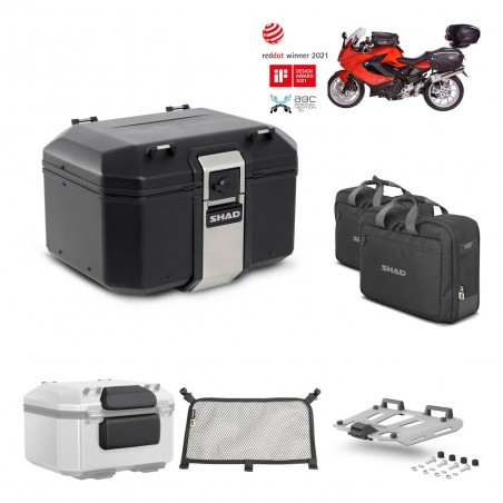 SHAD Baul trasero + parrilla soporte montaje accesorios TR48 TERRA BLACK EDITION KIT-450621