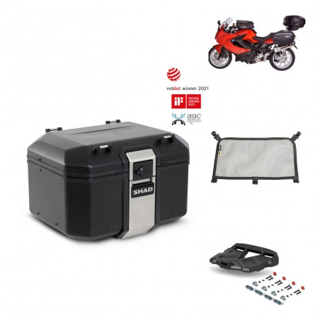 SHAD Baul trasero + parrilla soporte montaje accesorios TR48 TERRA BLACK EDITION KIT-450631