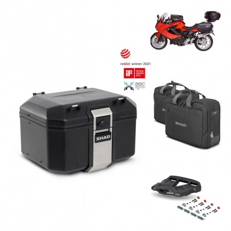 SHAD Baul trasero + parrilla soporte montaje accesorios TR48 TERRA BLACK EDITION KIT-450633