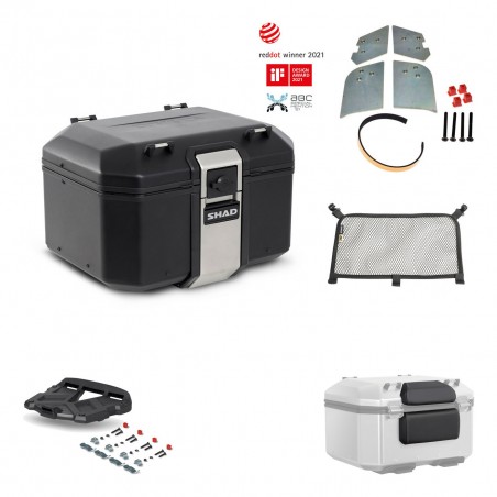 SHAD Baul trasero + parrilla soporte montaje accesorios TR48 TERRA BLACK EDITION KIT-450678