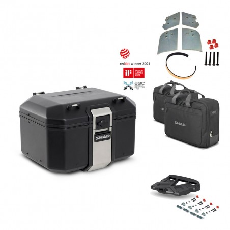 SHAD Rear trunk + grill mounting bracket accessories TR48 TERRA BLACK EDITION KIT-450679