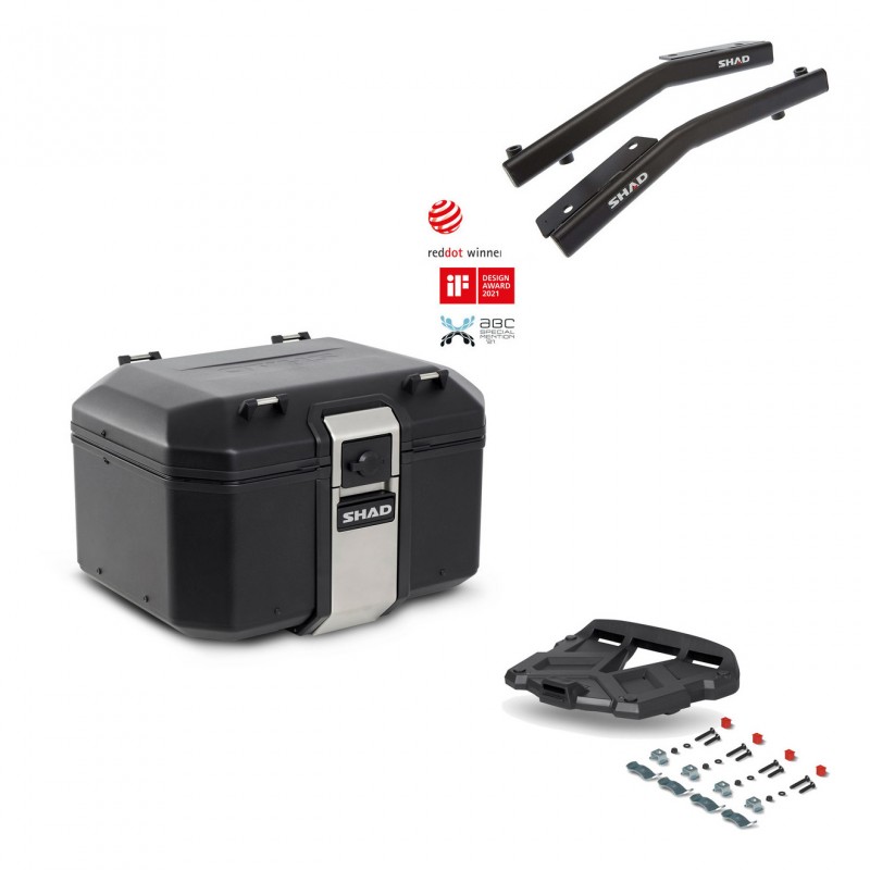 SHAD Rear trunk + grill mounting bracket TR48 TERRA BLACK EDITION KIT-450683