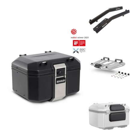 SHAD Baul trasero + parrilla soporte montaje accesorios TR48 TERRA BLACK EDITION KIT-450684