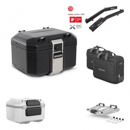 SHAD Baul trasero + parrilla soporte montaje accesorios TR48 TERRA BLACK EDITION KIT-450688