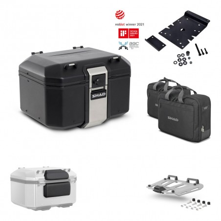 SHAD Baul trasero + parrilla soporte montaje accesorios TR48 TERRA BLACK EDITION KIT-450711