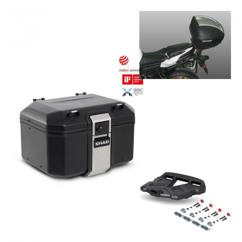SHAD Rear trunk + grill mounting bracket TR48 TERRA BLACK EDITION KIT-450752