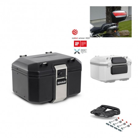 SHAD Baul trasero + parrilla soporte montaje accesorios TR48 TERRA BLACK EDITION KIT-450814