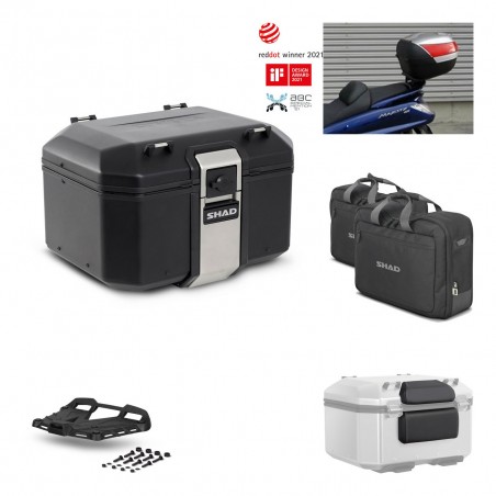 SHAD Rear trunk + grill mounting bracket accessories TR48 TERRA BLACK EDITION KIT-450834