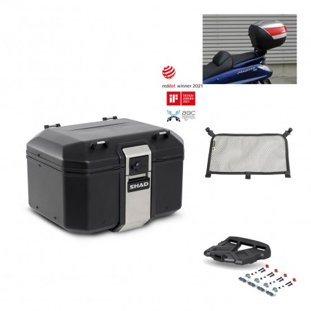SHAD Baul trasero + parrilla soporte montaje accesorios TR48 TERRA BLACK EDITION KIT-450838