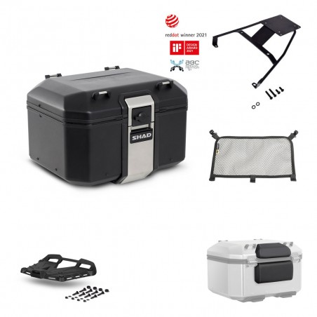 SHAD Baul trasero + parrilla soporte montaje accesorios TR48 TERRA BLACK EDITION KIT-450878